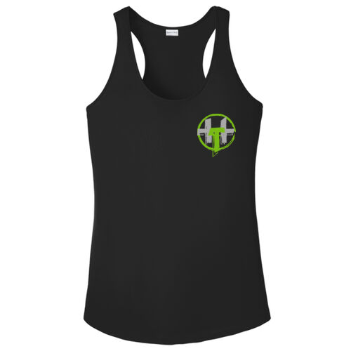 Hardcorps Training - Ladies PosiCharge ® Competitor ™ Racerback Tank - Green Thumbnail