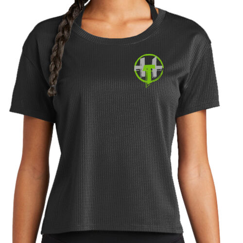 Hardcorps Training - ® Ladies PosiCharge ® Draft Crop Tee - Green Thumbnail