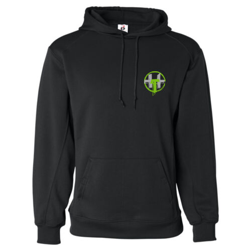 Hardcorps Training - Performance Fleece Hooded Sweatshirt - Green Thumbnail
