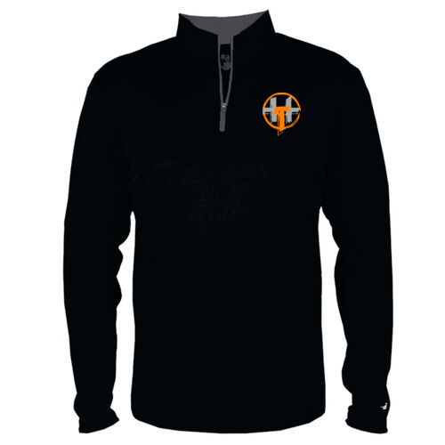 Hardcorps Training - B-Core Quarter-Zip Pullover - Orange Thumbnail
