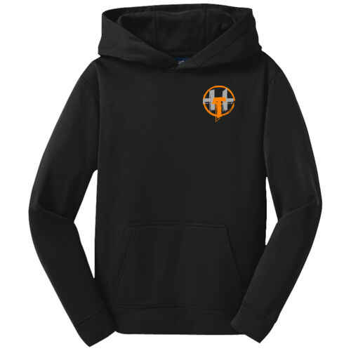 Hardcorps Training - Youth Sport Wick ® Fleece Hooded Pullover - Orange Thumbnail